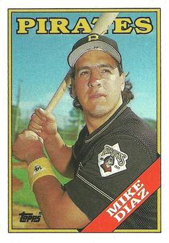#567 Mike Diaz - Pittsburgh Pirates - 1988 Topps Baseball