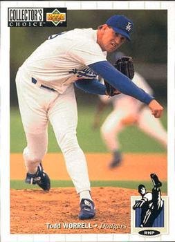 #567 Todd Worrell - Los Angeles Dodgers - 1994 Collector's Choice Baseball