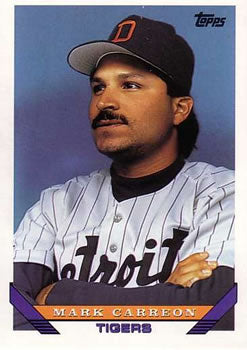 #567 Mark Carreon - Detroit Tigers - 1993 Topps Baseball