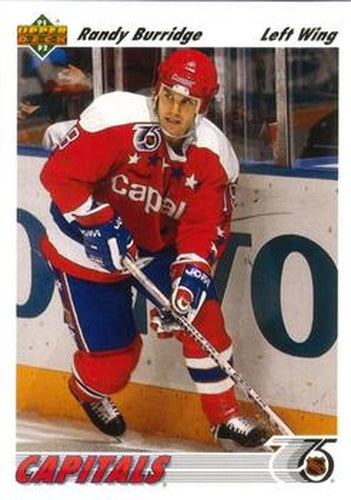 #567 Randy Burridge - Washington Capitals - 1991-92 Upper Deck Hockey