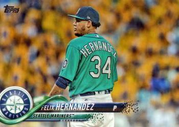 #567 Felix Hernandez - Seattle Mariners - 2018 Topps Baseball