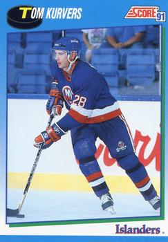 #568 Tom Kurvers - New York Islanders - 1991-92 Score Canadian Hockey
