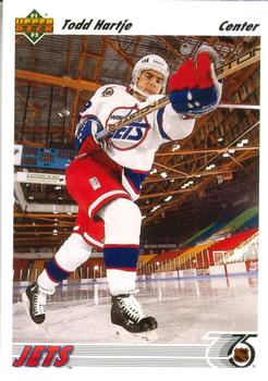 #568 Tod Hartje - Winnipeg Jets - 1991-92 Upper Deck Hockey