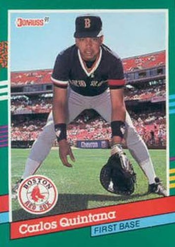 #568 Carlos Quintana - Boston Red Sox - 1991 Donruss Baseball
