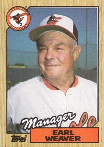 #568 Earl Weaver - Baltimore Orioles - 1987 Topps Baseball