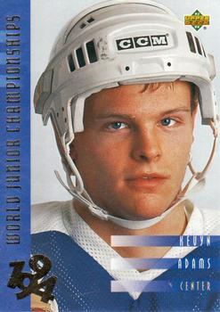 #568 Kevyn Adams - USA - 1993-94 Upper Deck Hockey