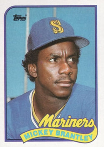 #568 Mickey Brantley - Seattle Mariners - 1989 Topps Baseball