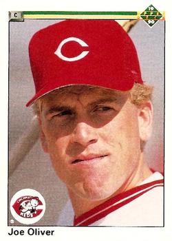 #568 Joe Oliver - Cincinnati Reds - 1990 Upper Deck Baseball