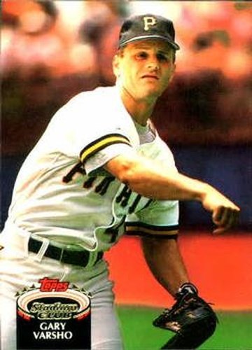 #568 Gary Varsho - Pittsburgh Pirates - 1992 Stadium Club Baseball