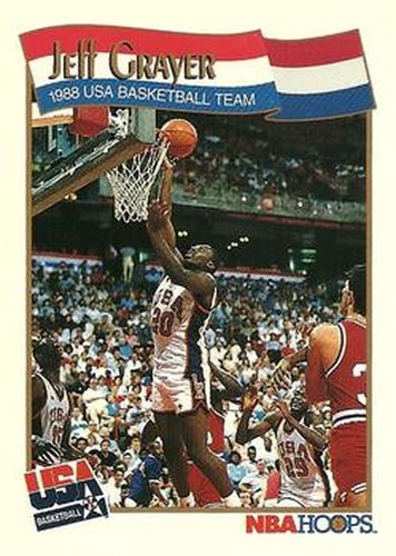 #568 Jeff Grayer - USA - 1991-92 Hoops Basketball