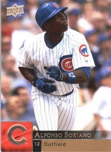 #568 Alfonso Soriano - Chicago Cubs - 2009 Upper Deck Baseball