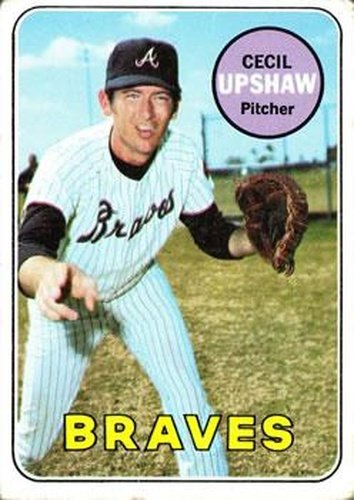 #568 Cecil Upshaw - Atlanta Braves - 1969 Topps Baseball