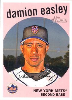 #568 Damion Easley - New York Mets - 2008 Topps Heritage Baseball
