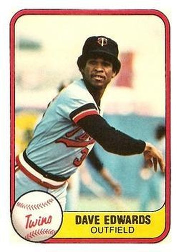 #568 Dave Edwards - Minnesota Twins - 1981 Fleer Baseball