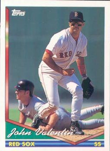 #568 John Valentin - Boston Red Sox - 1994 Topps Baseball