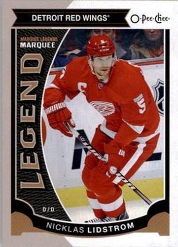 #568 Nicklas Lidstrom - Detroit Red Wings - 2015-16 O-Pee-Chee Hockey