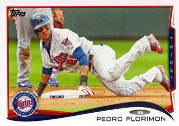 #568 Pedro Florimon - Minnesota Twins - 2014 Topps Baseball