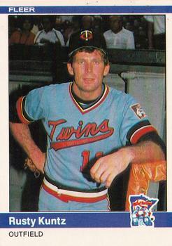 #568 Rusty Kuntz - Minnesota Twins - 1984 Fleer Baseball