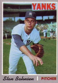 #568 Stan Bahnsen - New York Yankees - 1970 Topps Baseball