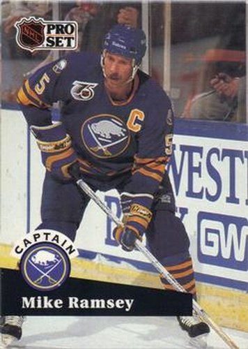 #568 Mike Ramsey - 1991-92 Pro Set Hockey