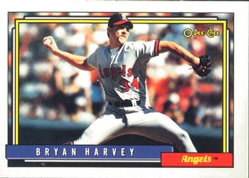 #568 Bryan Harvey - California Angels - 1992 O-Pee-Chee Baseball