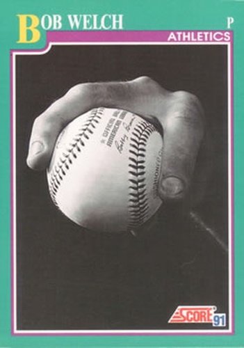#568 Bob Welch - Oakland Athletics - 1991 Score Baseball