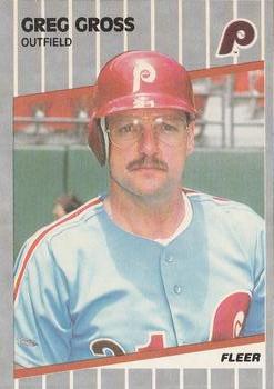 #568 Greg Gross - Philadelphia Phillies - 1989 Fleer Baseball