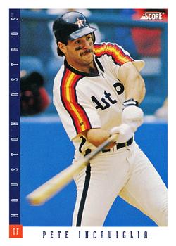 #568 Pete Incaviglia - Houston Astros - 1993 Score Baseball