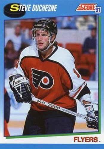 #569 Steve Duchesne - Philadelphia Flyers - 1991-92 Score Canadian Hockey