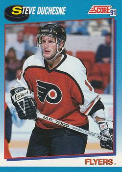 #569 Steve Duchesne - Philadelphia Flyers - 1991-92 Score Canadian Bilingual Hockey