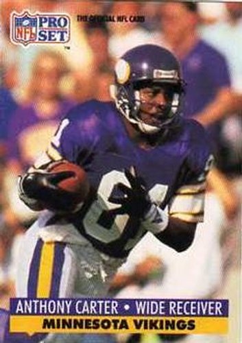 #569 Anthony Carter - Minnesota Vikings - 1991 Pro Set Football