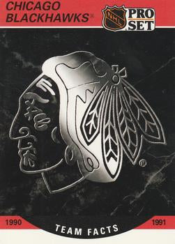 #569 Chicago Blackhawks Logo- Chicago Blackhawks - 1990-91 Pro Set Hockey