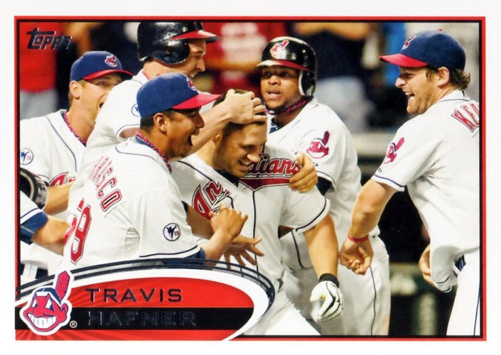 #569 Travis Hafner - Cleveland Indians - 2012 Topps Baseball