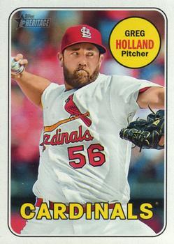 #569 Greg Holland - St. Louis Cardinals - 2018 Topps Heritage Baseball