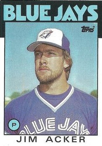 #569 Jim Acker - Toronto Blue Jays - 1986 Topps Baseball