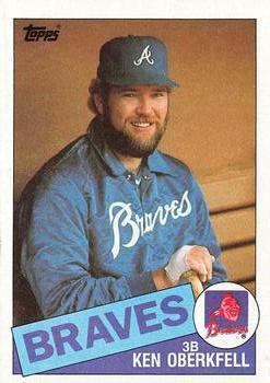 #569 Ken Oberkfell - Atlanta Braves - 1985 Topps Baseball