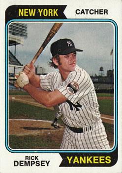 #569 Rick Dempsey - New York Yankees - 1974 Topps Baseball