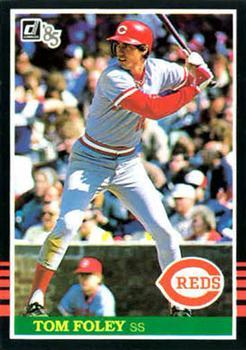 #569 Tom Foley - Cincinnati Reds - 1985 Donruss Baseball