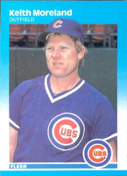 #569 Keith Moreland - Chicago Cubs - 1987 Fleer Baseball