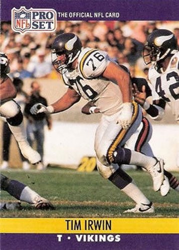 #569 Tim Irwin - Minnesota Vikings - 1990 Pro Set Football