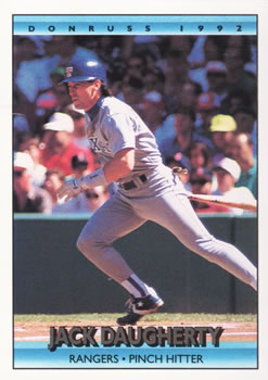 #569 Jack Daugherty - Texas Rangers - 1992 Donruss Baseball