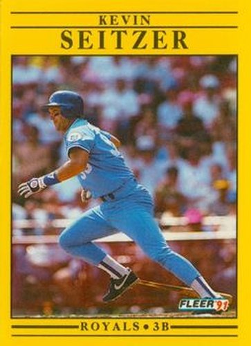 #569 Kevin Seitzer - Kansas City Royals - 1991 Fleer Baseball