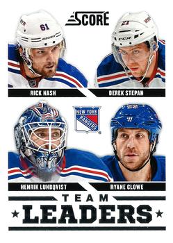 #569 Derek Stepan / Henrik Lundqvist / Rick Nash / Ryane Clowe - New York Rangers - 2013-14 Score Hockey