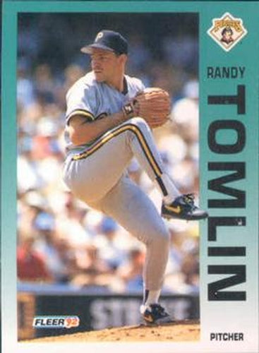 #569 Randy Tomlin - Pittsburgh Pirates - 1992 Fleer Baseball
