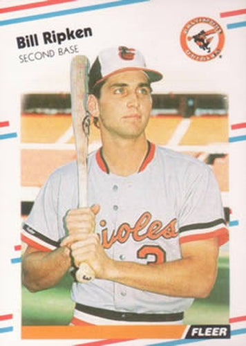 #569 Bill Ripken - Baltimore Orioles - 1988 Fleer Baseball