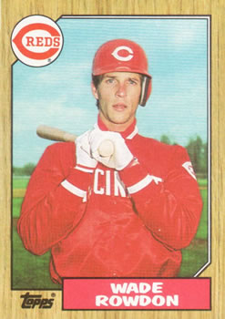 #569 Wade Rowdon - Cincinnati Reds - 1987 Topps Baseball