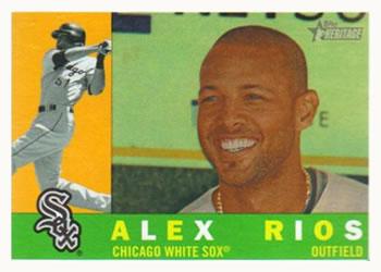 #569a Alex Rios - Chicago White Sox - 2009 Topps Heritage Baseball
