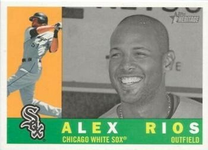 #569b Alex Rios - Chicago White Sox - 2009 Topps Heritage Baseball
