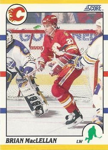 #56T Brian MacLellan - Calgary Flames - 1990-91 Score Rookie and Traded Hockey