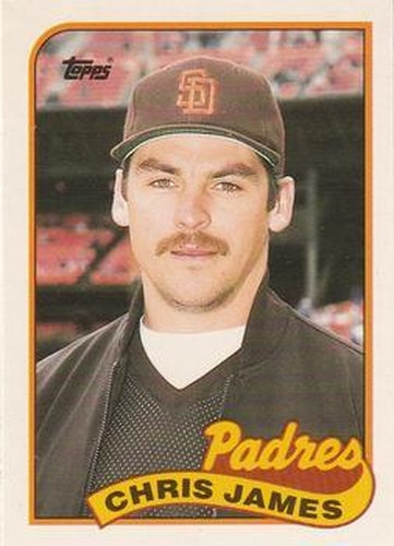 #56T Chris James - San Diego Padres - 1989 Topps Traded Baseball